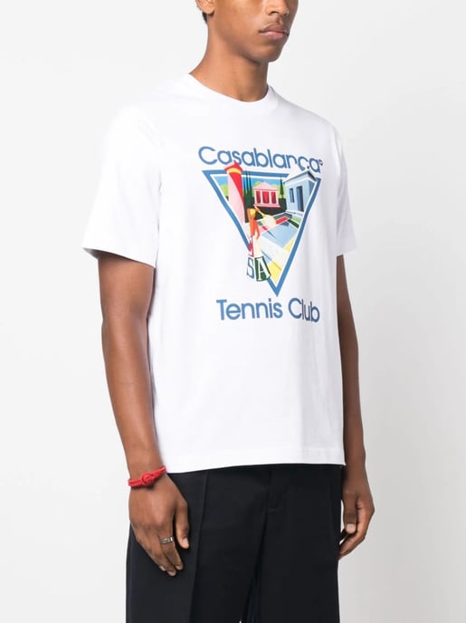 Casablanca La Joueuse Tennis Club T-Shirt in Weiß - Image 5
