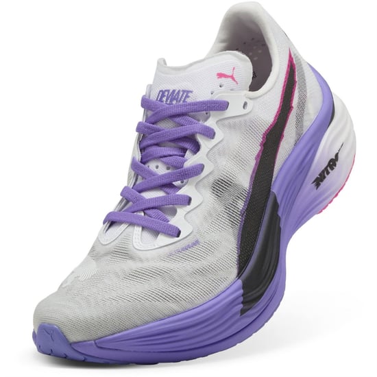 Damen Puma Deviate Nitro Elite 3 Digitokyo Laufschuhe in Weiß/Violett - Image 6