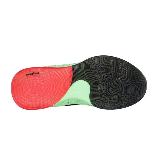 Skechers - Skater-Schuhe für Herren, Netzmaterial (Orange/Grün) - Image 4