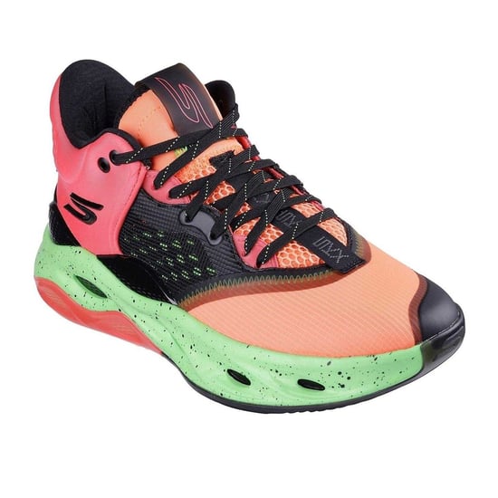 Skechers - Skater-Schuhe für Herren, Netzmaterial (Orange/Grün) - Image 5