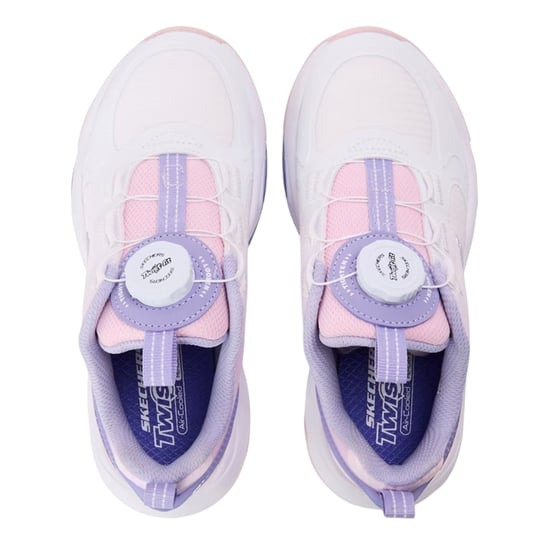 Skechers - "Retrotech" Kontrast Sneaker für Kinder (Weiß/Violett) - Image 3