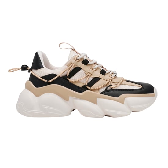 Steve Madden - "Spectator" Sneaker für Damen, Zum Schnüren, Klobige Plattform (Schwarz Silber) - Image 1
