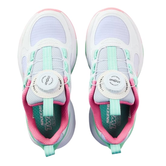 Skechers - "Retrotech" Kontrast Sneaker für Kinder (Weiß/Grün/Schwarz) - Image 3