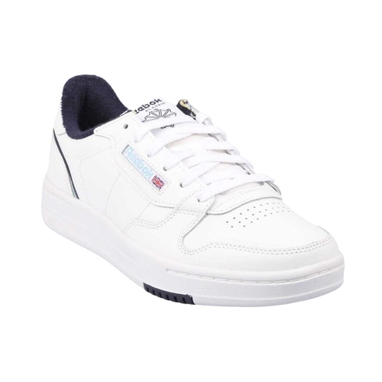 Reebok - Spielplatz Turnschuhe für Herren, Leder (Weiß/Marine) - Image 4
