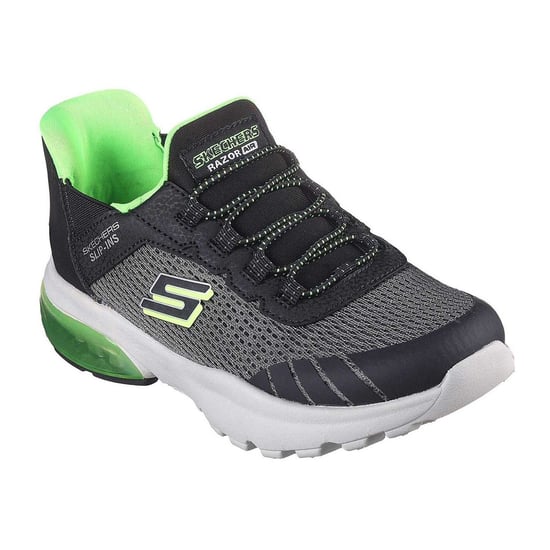 Skechers - "Razor Air - Hyper-Brisk" Sneaker für Kinder, Zum Reinschlüpfen (Holzkohle/Schwarz) - Image 5