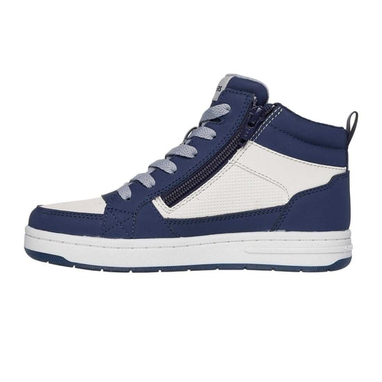 Skechers - High Top Turnschuhe für Kinder, Mit Vlies gefüttert (Marine/Hellbraun) - Image 2