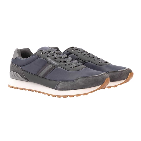 Kappa - "Draydon" Logo Sneaker für Herren, Wildleder, Niedrig geschnitten (Dunkelgrau) - Image 4