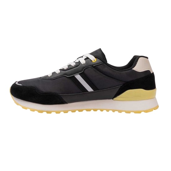 Kappa - "Draydon" Logo Sneaker für Herren, Wildleder, Niedrig geschnitten (Schwarz/Gelb) - Image 2