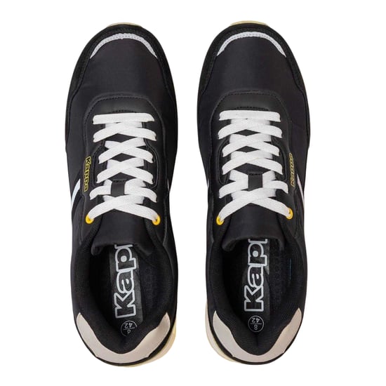 Kappa - "Draydon" Logo Sneaker für Herren, Wildleder, Niedrig geschnitten (Schwarz/Gelb) - Image 3