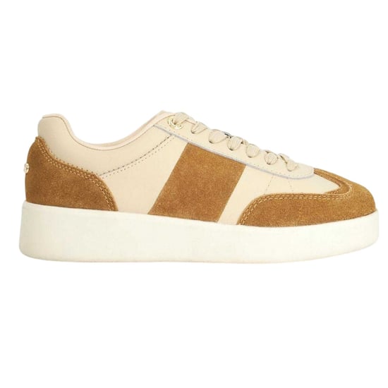 Dune London - "Enticing" Sneaker für Damen, Wildleder, Plattform-Absatz (Braun) - Image 1
