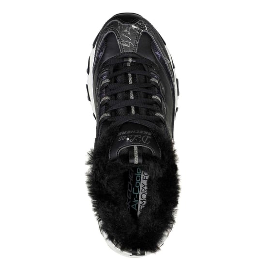 Skechers - "DLites 10" Sneaker für Kinder, Grob flach (Schwarz) - Image 3