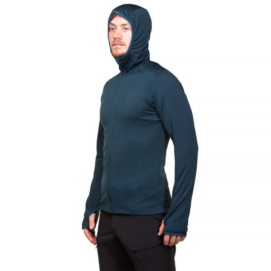 Herrenweiches Fleece-Hoodie mit durchgehendem Reißverschluss und Daumenlöchern für Wanderungen - Image 4