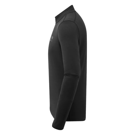 Herren Langarm-Fleece-Halbzip-Topp mit Daumenlöchern für Wanderungen im Freien - Image 3