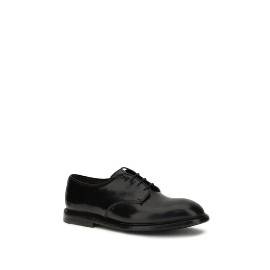 Premiata Schwarze Kalbsleder Bos Taurus Oxfords Und Derbys - Image 2