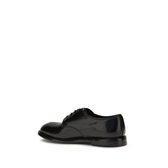 Premiata Schwarze Kalbsleder Bos Taurus Oxfords Und Derbys - Image 3