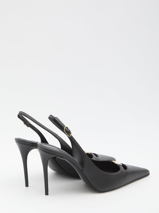 Slingback-Pumps aus Seidennappa - Image 3