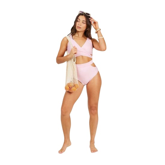 Brave Soul - Bikini Oberteil für Damen, Wickelfront (Pink) - Image 1