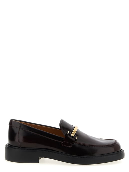 Tod's Bordeaux-Kalbsleder Slipper - Image 1