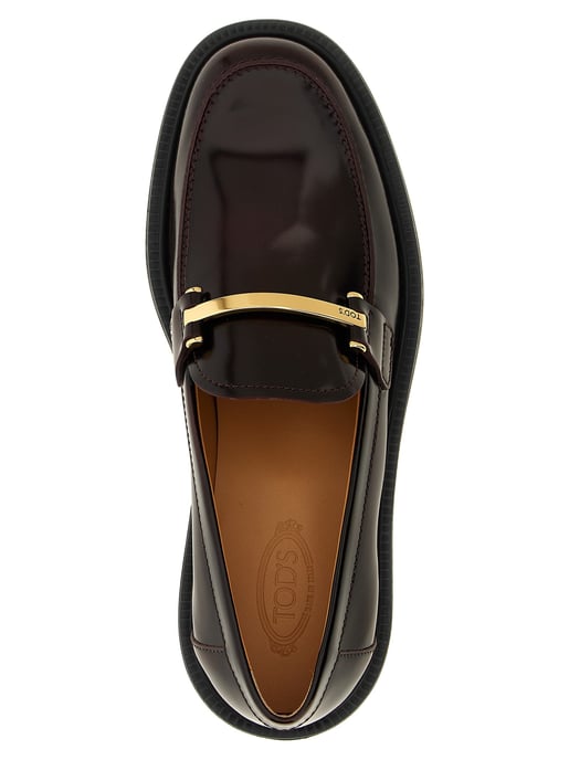 Tod's Bordeaux-Kalbsleder Slipper - Image 4