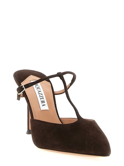 Aquazzura Braune Ziegenleder High Heel Pumps - Image 2