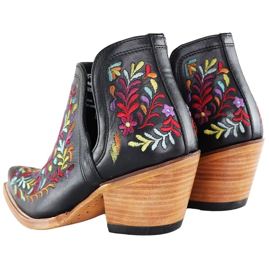 Ariat Dixon Floral Western Damen Schwarz Stiefel - Image 3