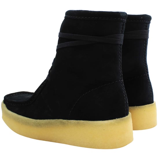 Clarks Wallabee Cup Damen Schwarze Hohe Stiefel - Image 3