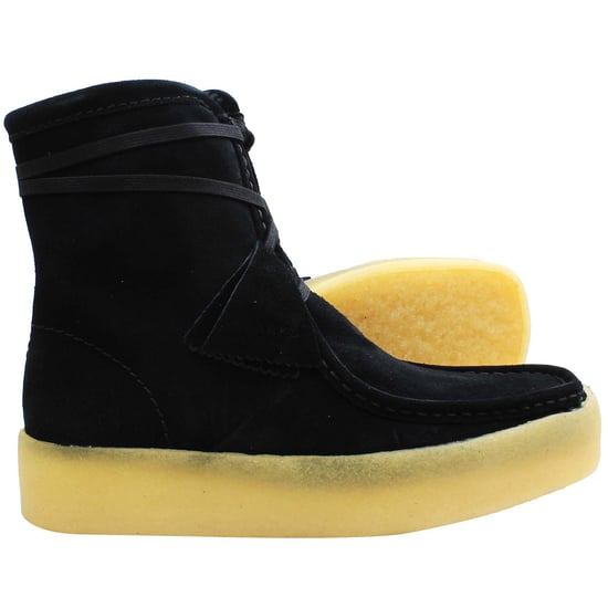 Clarks Wallabee Cup Damen Schwarze Hohe Stiefel - Image 5