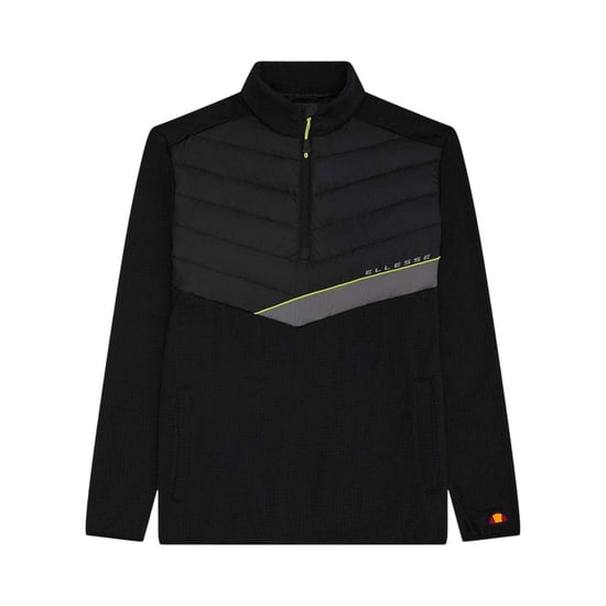 Ellesse - "Gueza" Fleece-Oberteil für Herren, mit halbem Reißverschluss (Schwarz) - Image 1