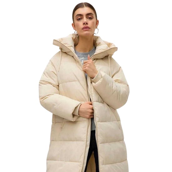 Vero Moda - "Elanor Laurie" Mantel für Damen, Lang (Haferflocken) - Image 4
