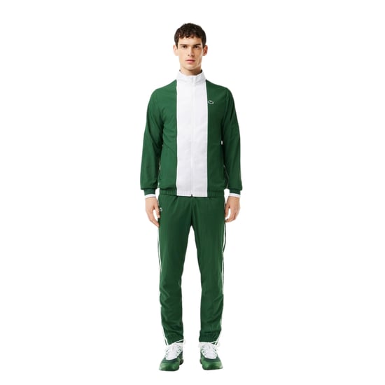 Lacoste - Trainingsjacke für Kinder, Regulär (Grün/Weiß) - Image 1