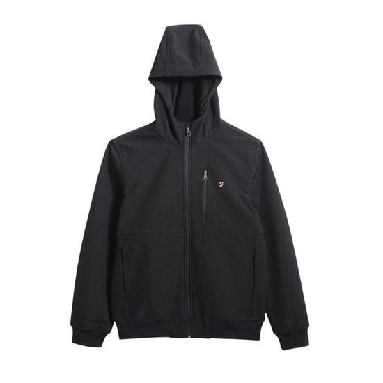 Farah - Kapuzenjacke für Herren, Softshell (Schwarz) - Image 2