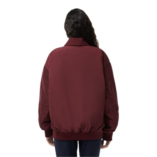 Lacoste - Bomberjacke für Damen, Übergroß (Rot) - Image 3
