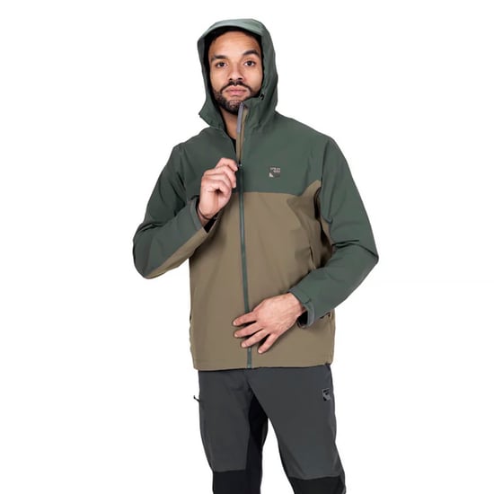 Herren Leichte Wasserfeste Wanderjacke mit Kapuze Halbzip Regenjacke - Image 4