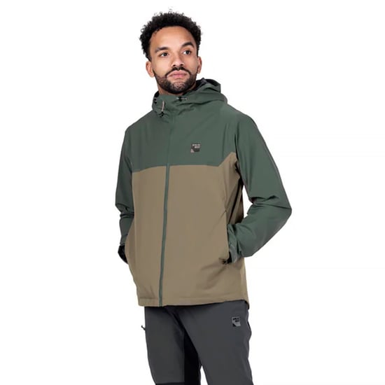 Herren Leichte Wasserfeste Wanderjacke mit Kapuze Halbzip Regenjacke - Image 5
