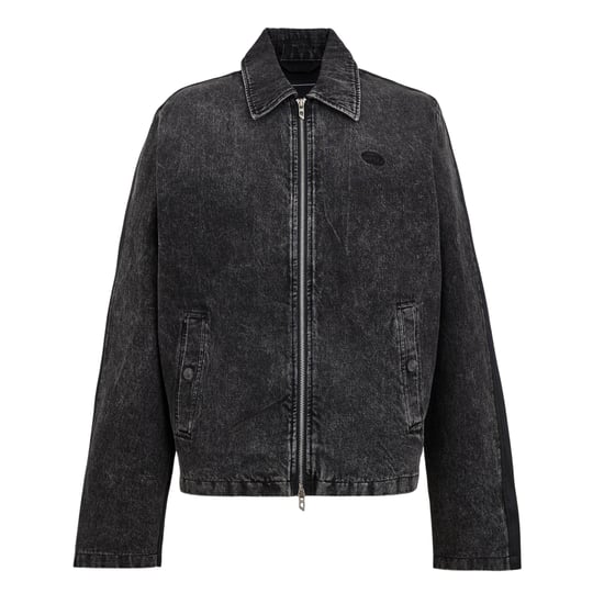 Diesel - Bomberjacke für Herren, Steinwaschen (Schwarz) - Image 1