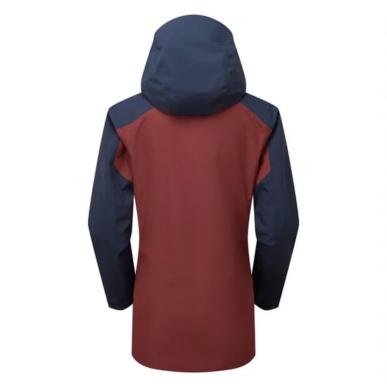Damen wasserdichte GORE-TEX Hüttenjacke mit Kapuze Regenjacke mit Taschen - Image 2