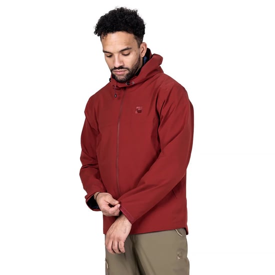 Herren leichte wasserdichte Wanderjacke mit Kapuze Halbzip Regenjacke - Image 4