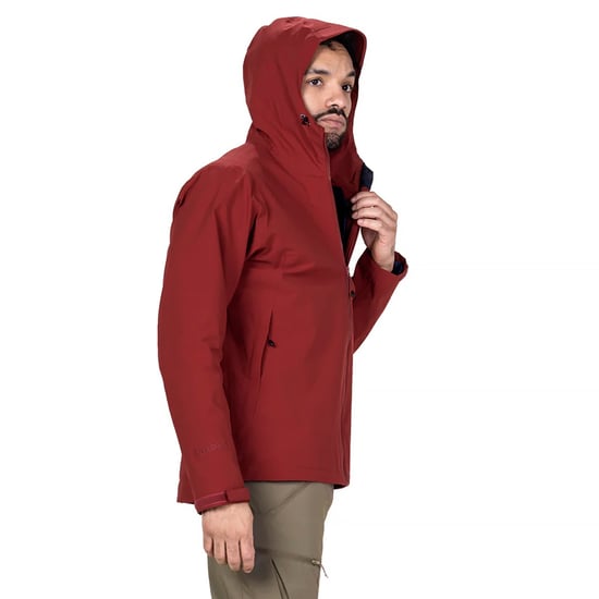 Herren leichte wasserdichte Wanderjacke mit Kapuze Halbzip Regenjacke - Image 5