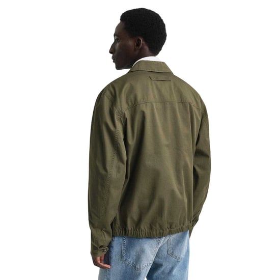 Gant - "Windcheater" Jacke für Herren, wasserabweisend, Baumwolltwill, Regulär (Grün) - Image 2