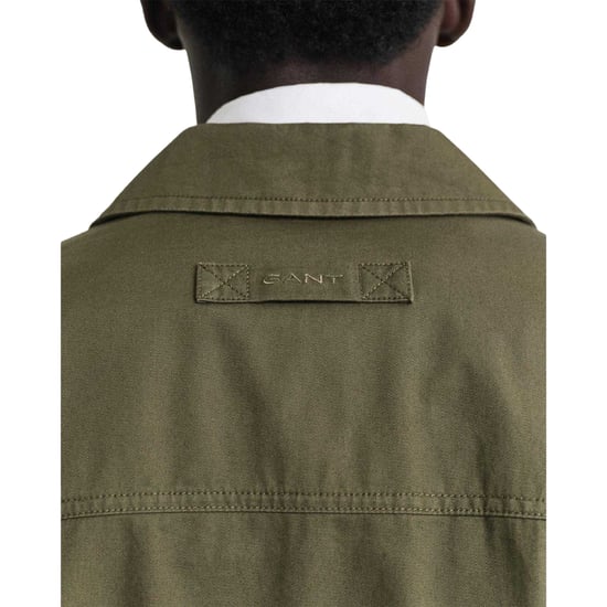 Gant - "Windcheater" Jacke für Herren, wasserabweisend, Baumwolltwill, Regulär (Grün) - Image 4