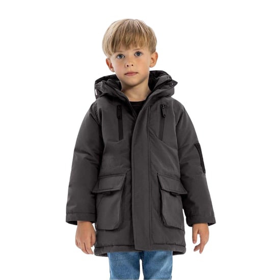 Minoti - Utility Jacke für Kinder, Polyester-Taslan (Holzkohle) - Image 1