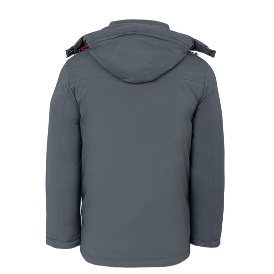 Lee Cooper - Steppjacke für Herren, mit Kapuze (Grau) - Image 2
