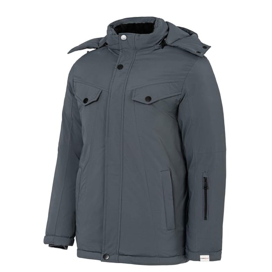 Lee Cooper - Steppjacke für Herren, mit Kapuze (Grau) - Image 3