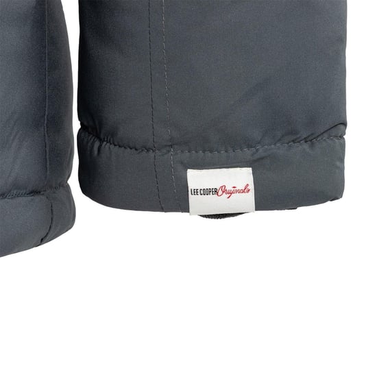 Lee Cooper - Steppjacke für Herren, mit Kapuze (Grau) - Image 4