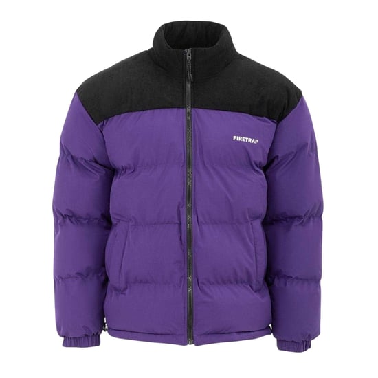 Firetrap - Steppjacke für Herren, Gesteppt, Kord (Violett) - Image 1