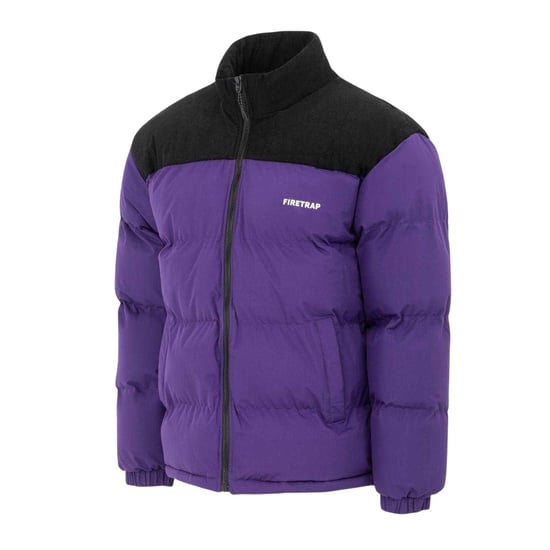 Firetrap - Steppjacke für Herren, Gesteppt, Kord (Violett) - Image 5