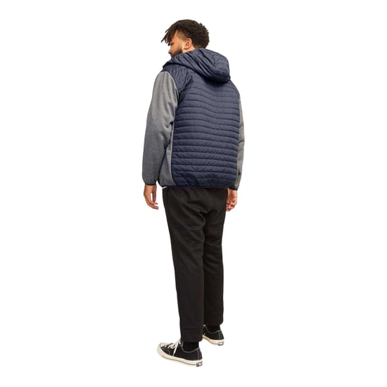 Jack And Jones - Steppjacke für Herren, Gerippter Ärmelaufschlag, Plus (Grau meliert) - Image 3