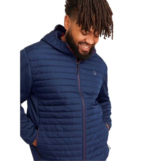 Jack And Jones - Steppjacke für Herren, Gerippter Ärmelaufschlag, Plus (Marineblau) - Image 3
