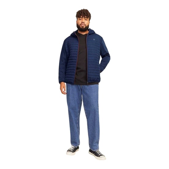 Jack And Jones - Steppjacke für Herren, Gerippter Ärmelaufschlag, Plus (Marineblau) - Image 4