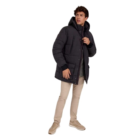 Minoti - Parka für Herren, Wattiert, Wasserfest, Anliegende Passform (Holzkohle) - Image 4